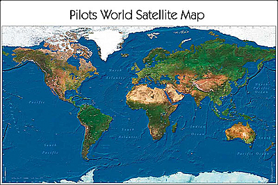 Image Pilot's Atlas Satelite Desk Pad